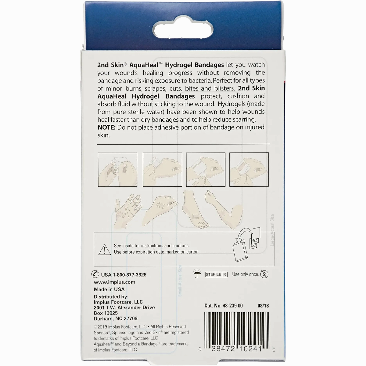 2nd Skin AquaHeal Hydrogel Bandages