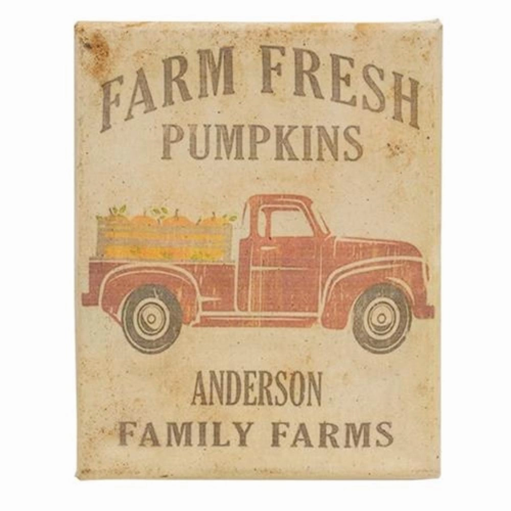 *Anderson Family Farms Truck Beeswax Dipped Canvas