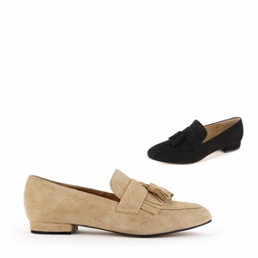 *UK size 1 - GRACIE  - beige suede, 1.5cm heels