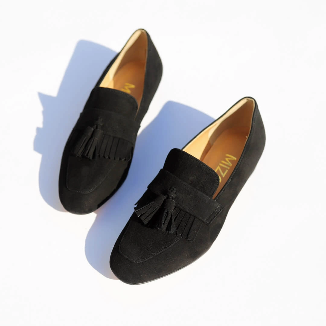 *UK size 1 - GRACIE  - beige suede, 1.5cm heels