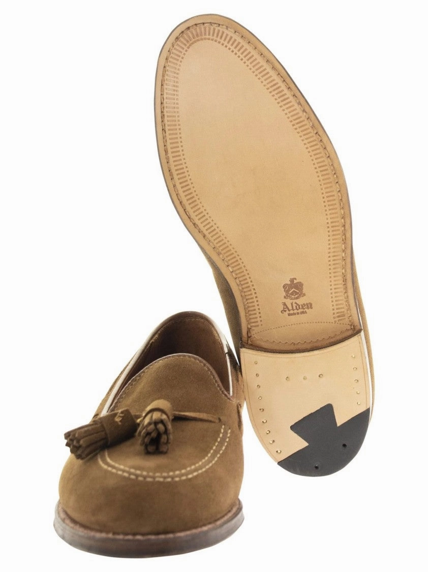 Aberdeen Tassel Loafers In Suede Leather