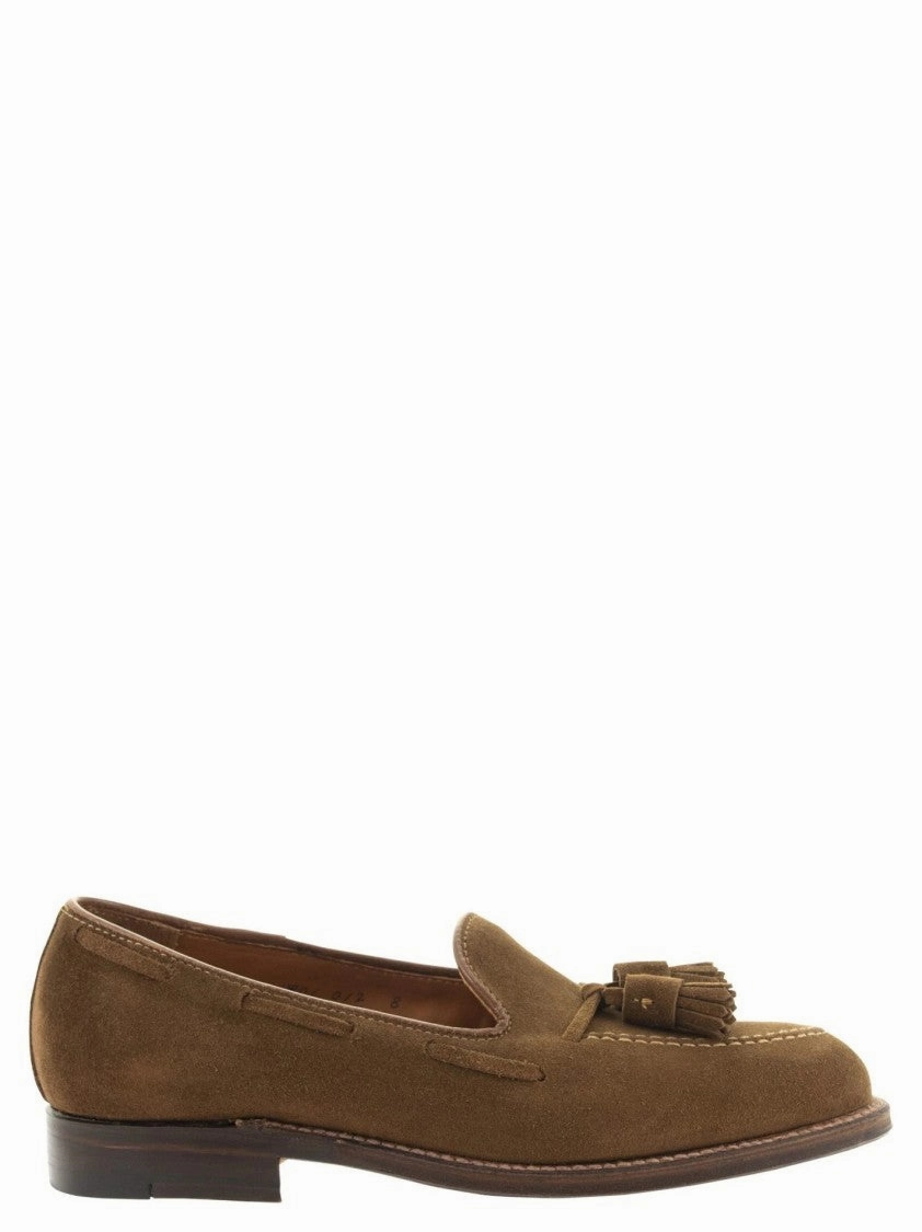 Aberdeen Tassel Loafers In Suede Leather