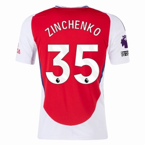adidas Arsenal Oleksandr Zinchenko Home Jersey w/ EPL   No Room For Racism Patches 24/25 (Better Scarlet/White)