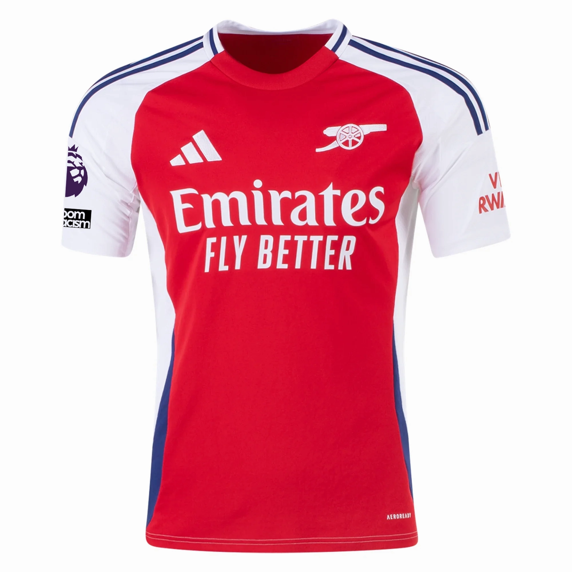 adidas Arsenal Thomas Partey Home Jersey w/ EPL   No Room For Racism Patches 24/25 (Better Scarlet/White)