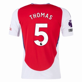 adidas Arsenal Thomas Partey Home Jersey w/ EPL   No Room For Racism Patches 24/25 (Better Scarlet/White)