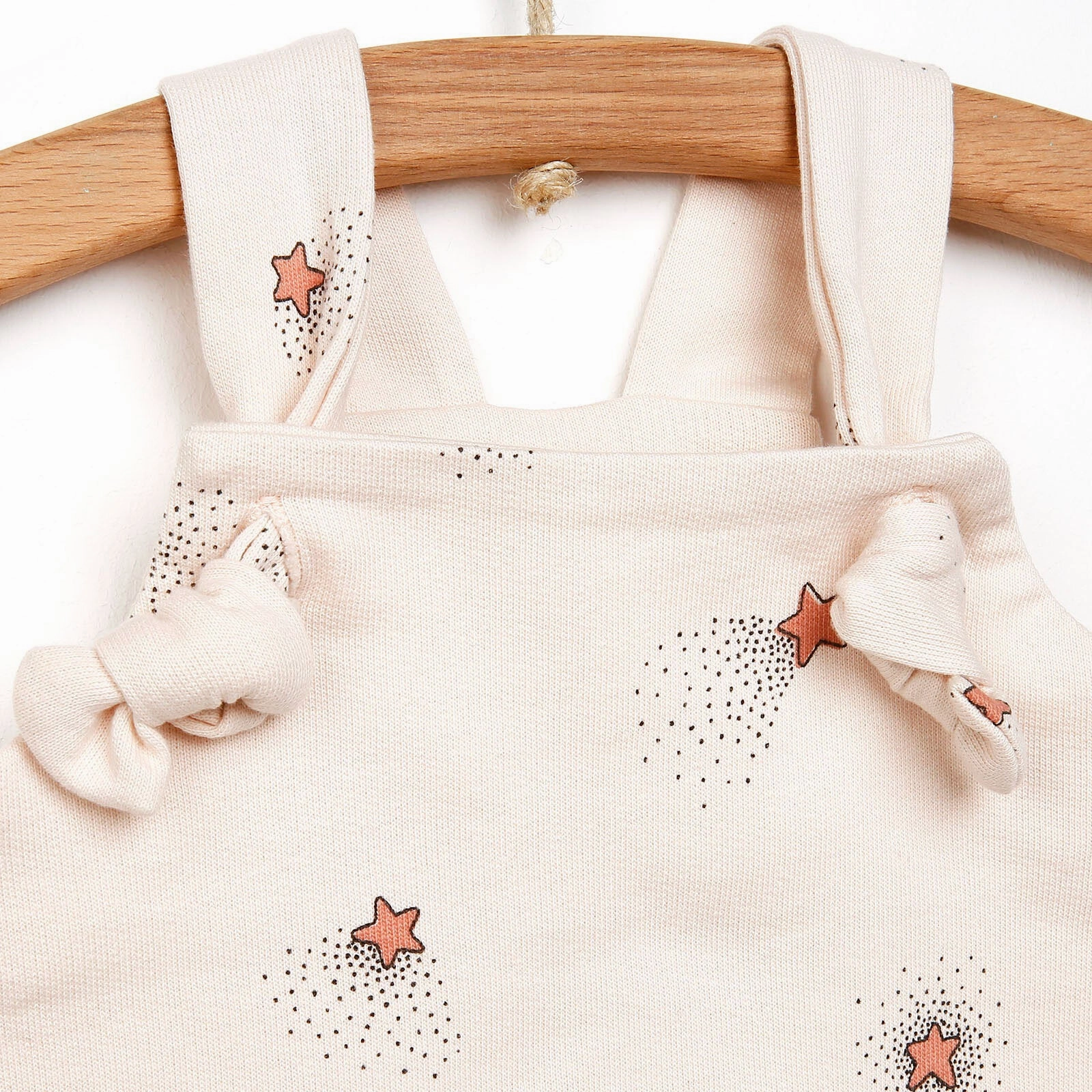 Antebies Newborn Stars Organic Overalls - Beige