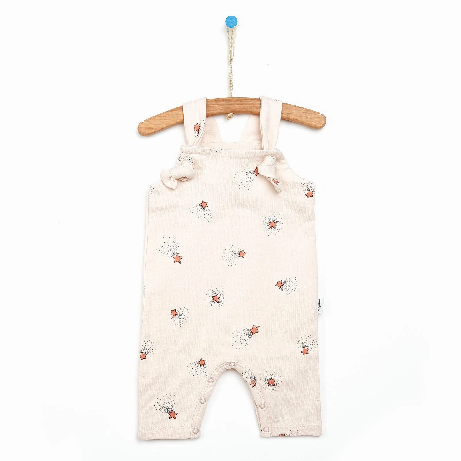 Antebies Newborn Stars Organic Overalls - Beige