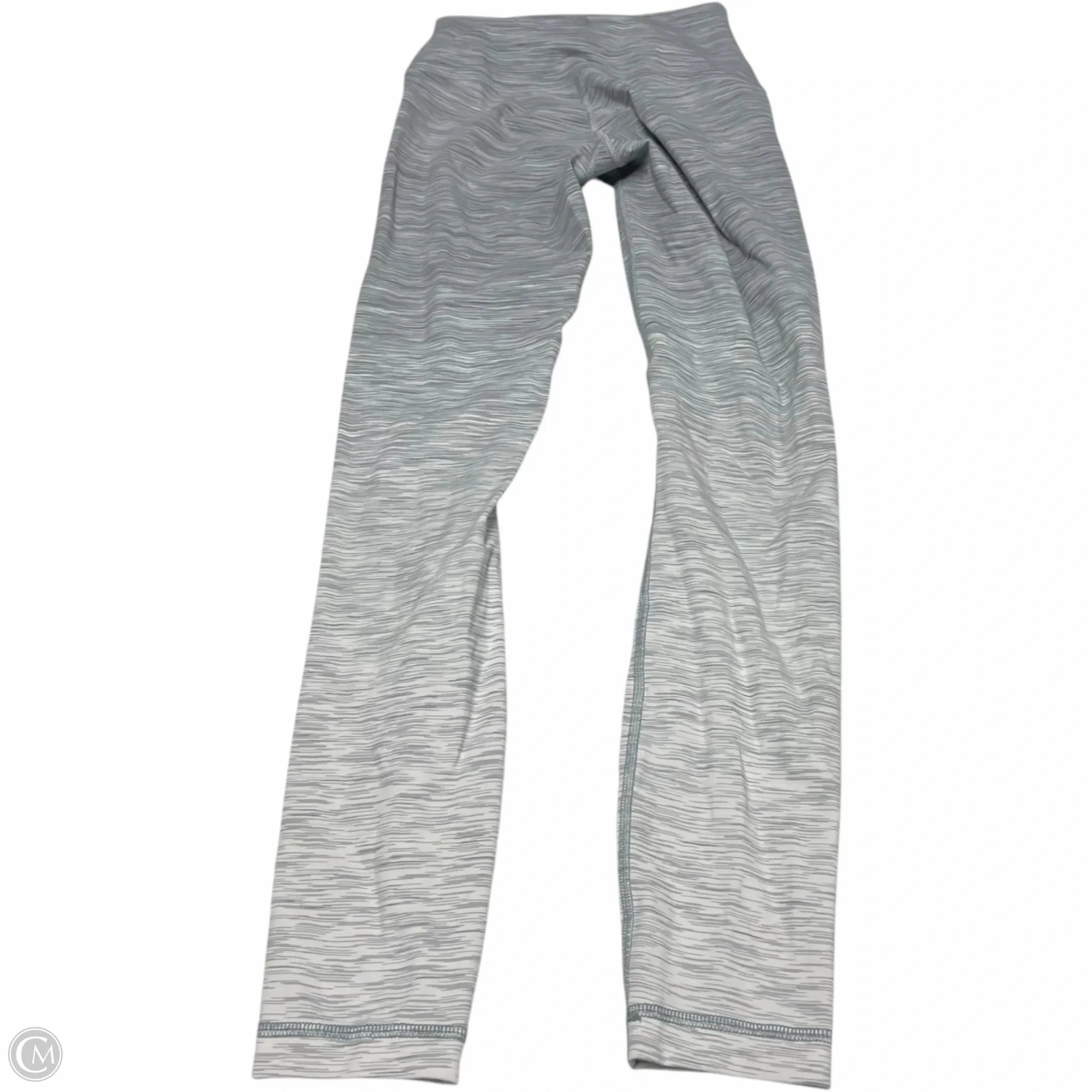 Athletic Leggings By Lululemon In Grey & White, Size: Xs