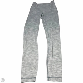 Athletic Leggings By Lululemon In Grey & White, Size: Xs