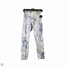 Athletic Leggings By Lululemon In Grey & Yellow, Size: S