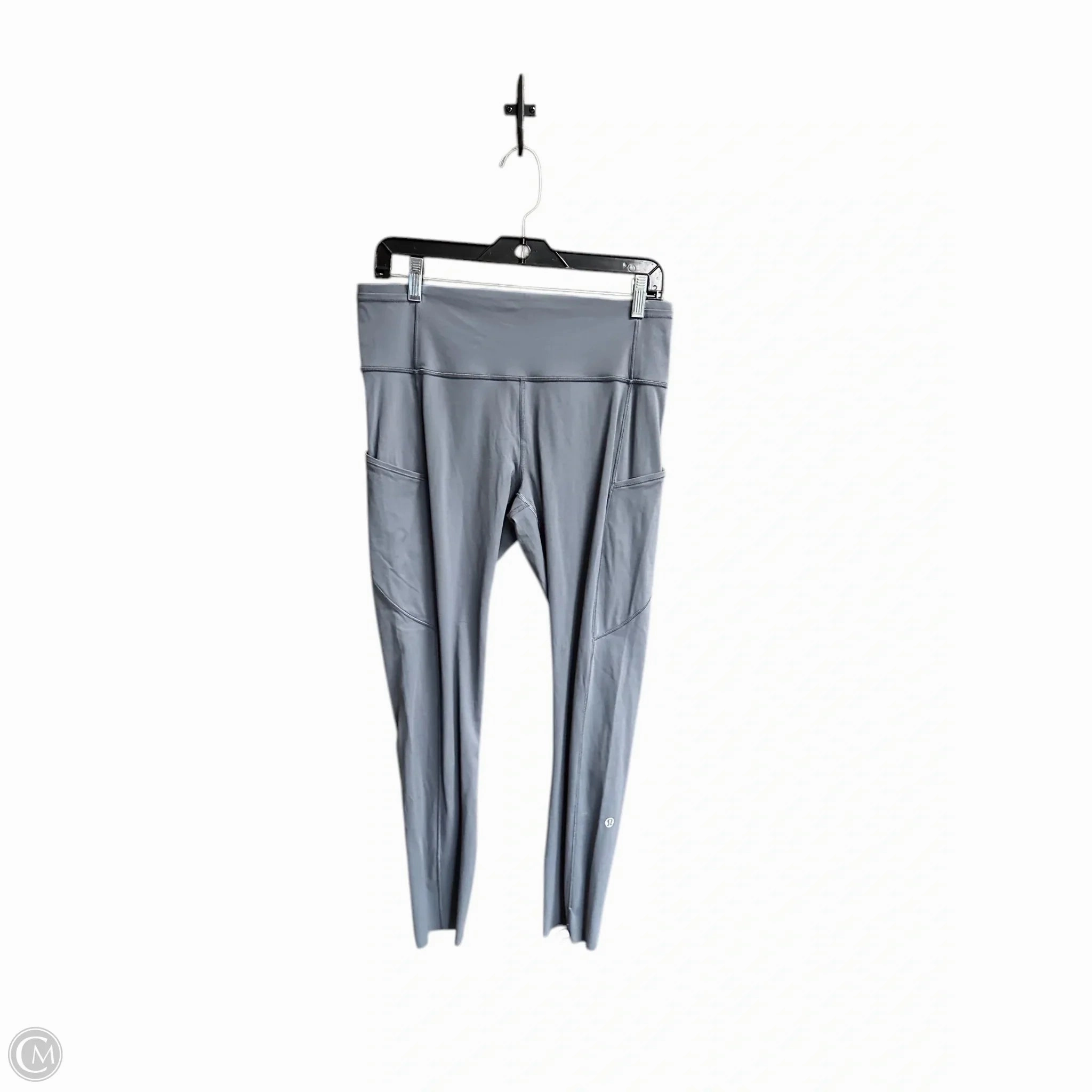 Athletic Leggings By Lululemon In Grey, Size: 10