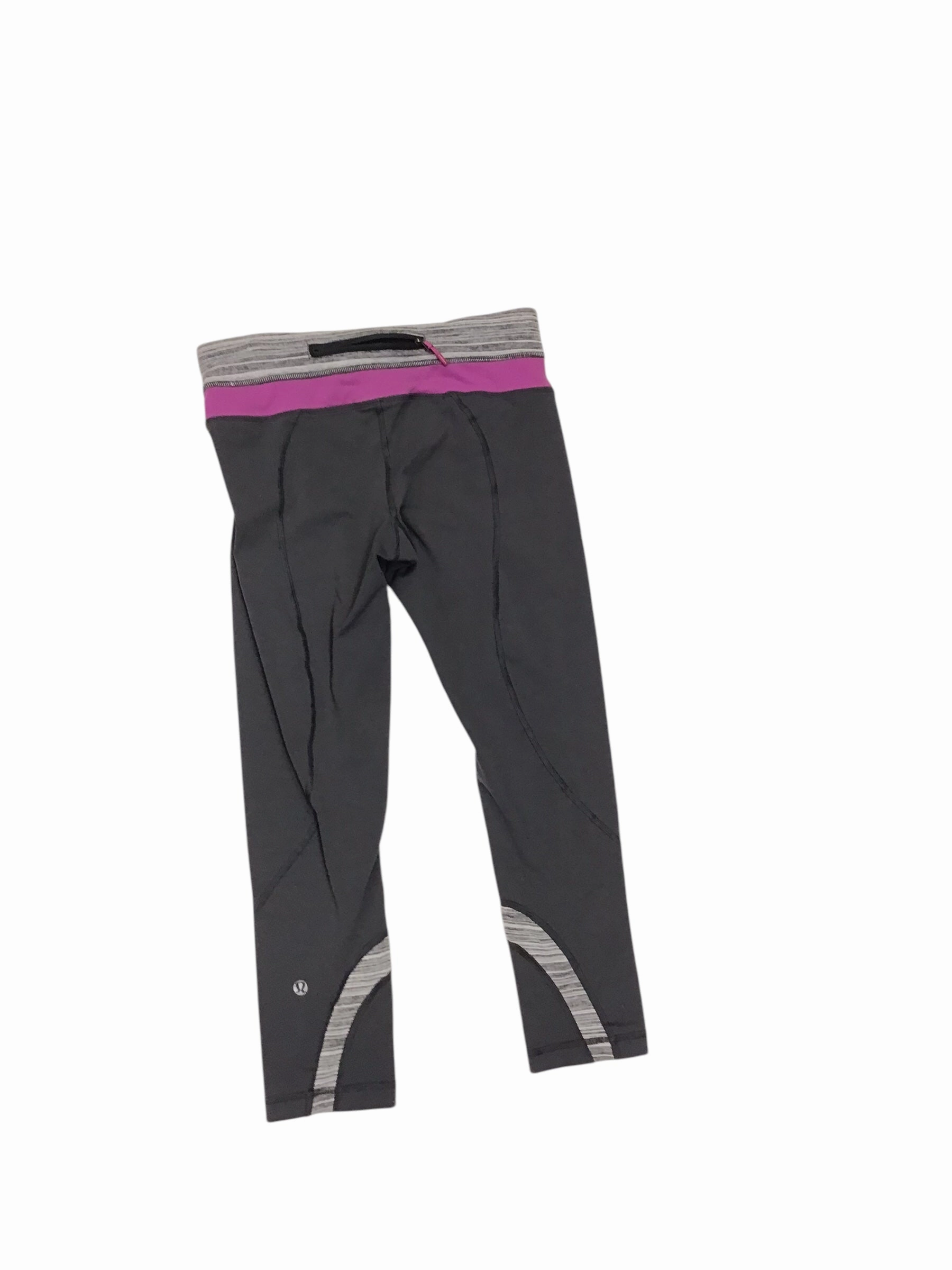 Athletic Leggings By Lululemon In Grey, Size: S