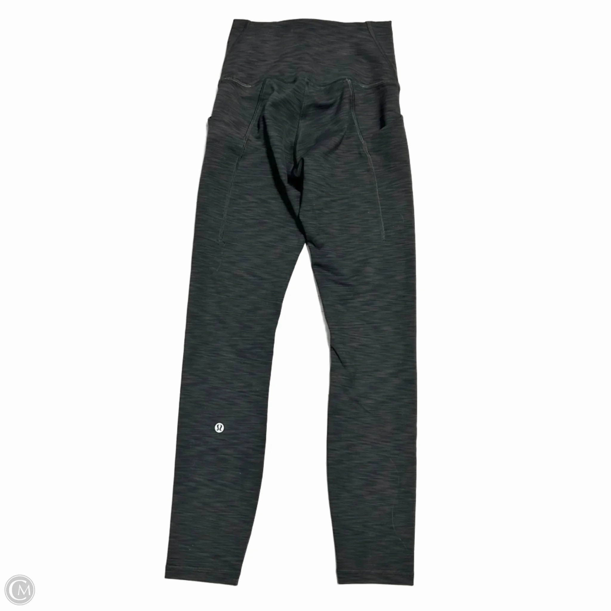 Athletic Leggings By Lululemon In Grey, Size: S