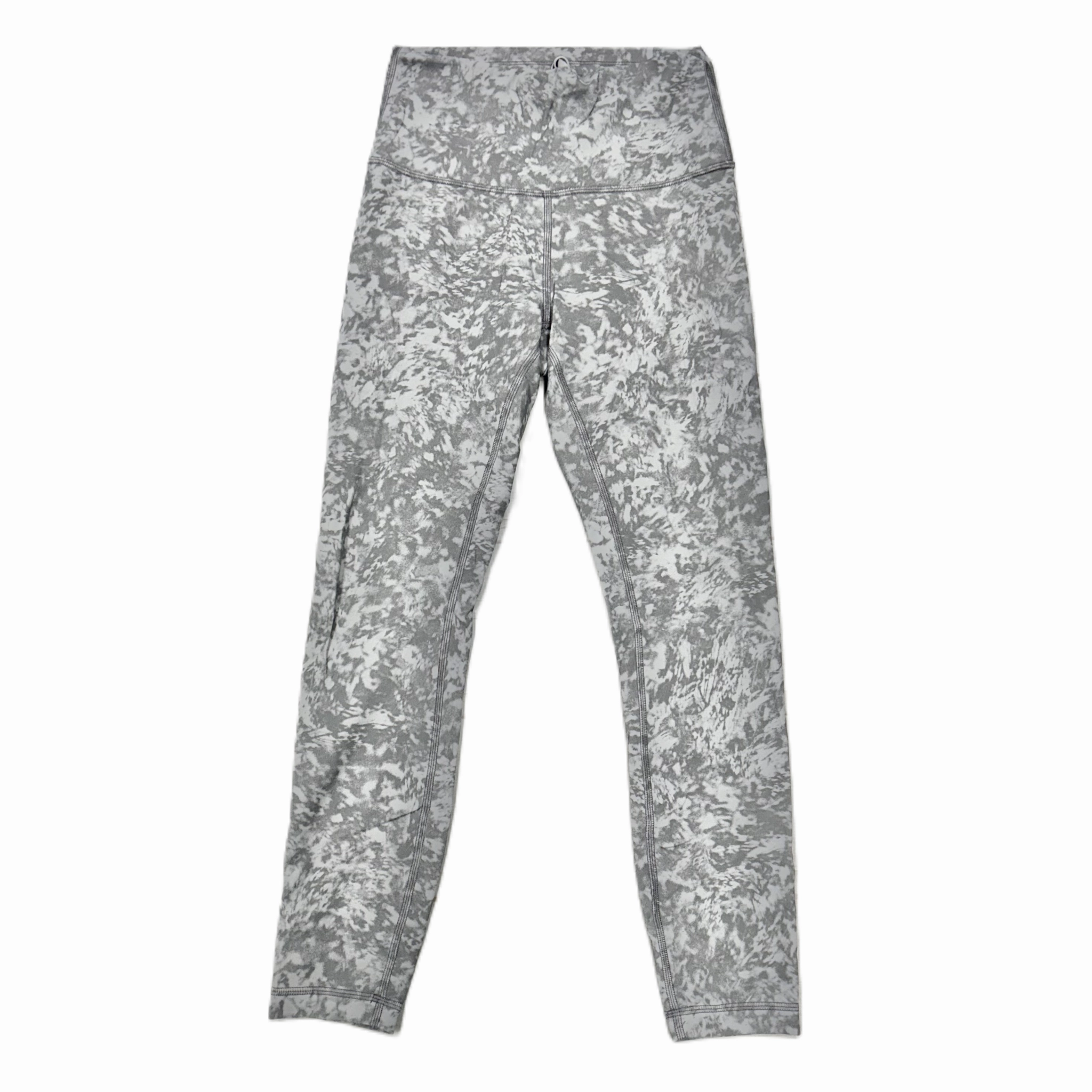 Athletic Leggings By Lululemon In Grey, Size: S