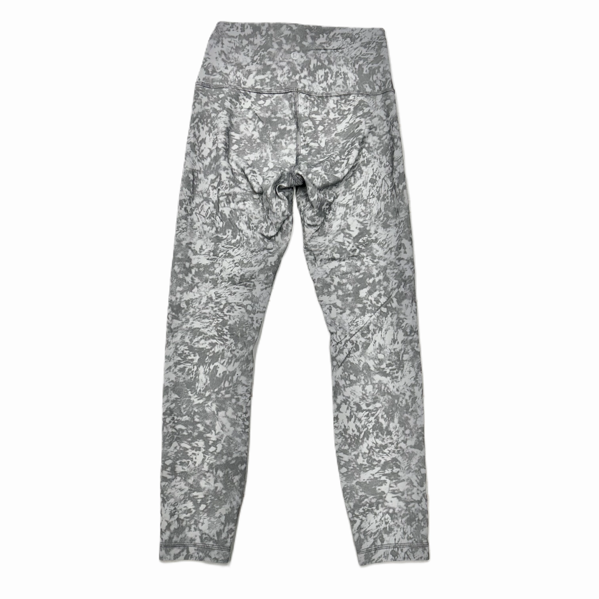 Athletic Leggings By Lululemon In Grey, Size: S
