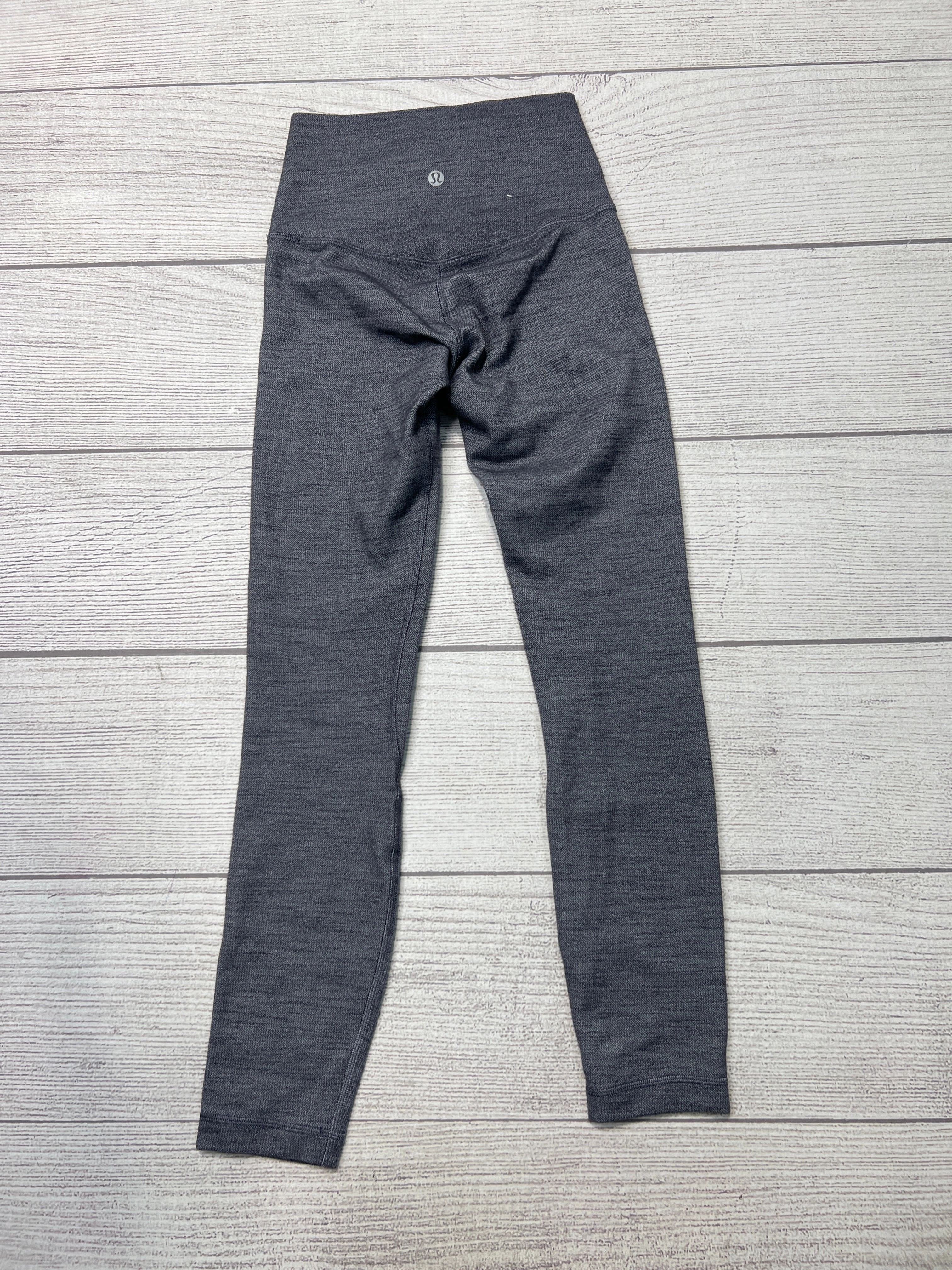 Athletic Leggings By Lululemon In Grey, Size: Xs