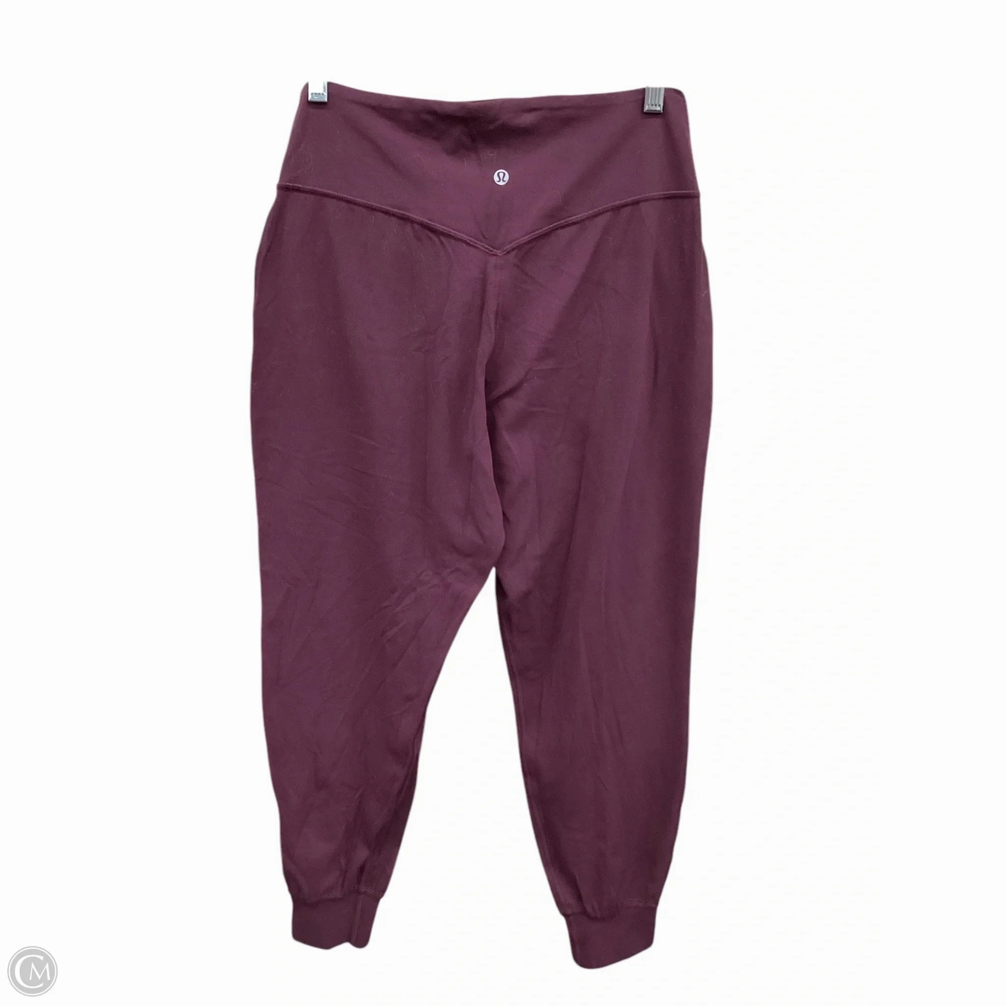Athletic Leggings By Lululemon In Maroon, Size: M