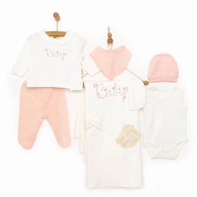 Bebbek Baby Girl 10 pcs  Newborn Starter Set - Ecru