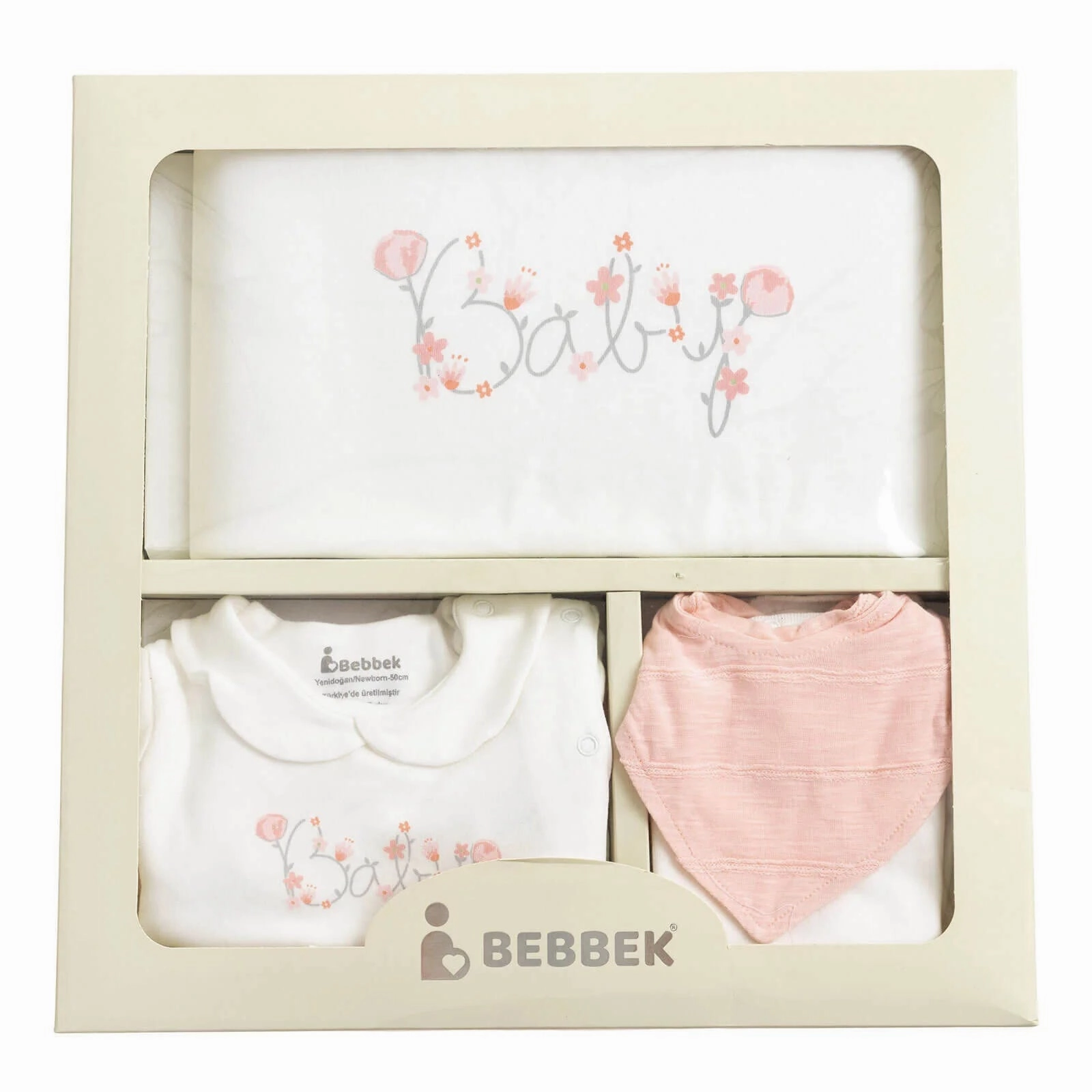 Bebbek Baby Girl 10 pcs  Newborn Starter Set - Ecru