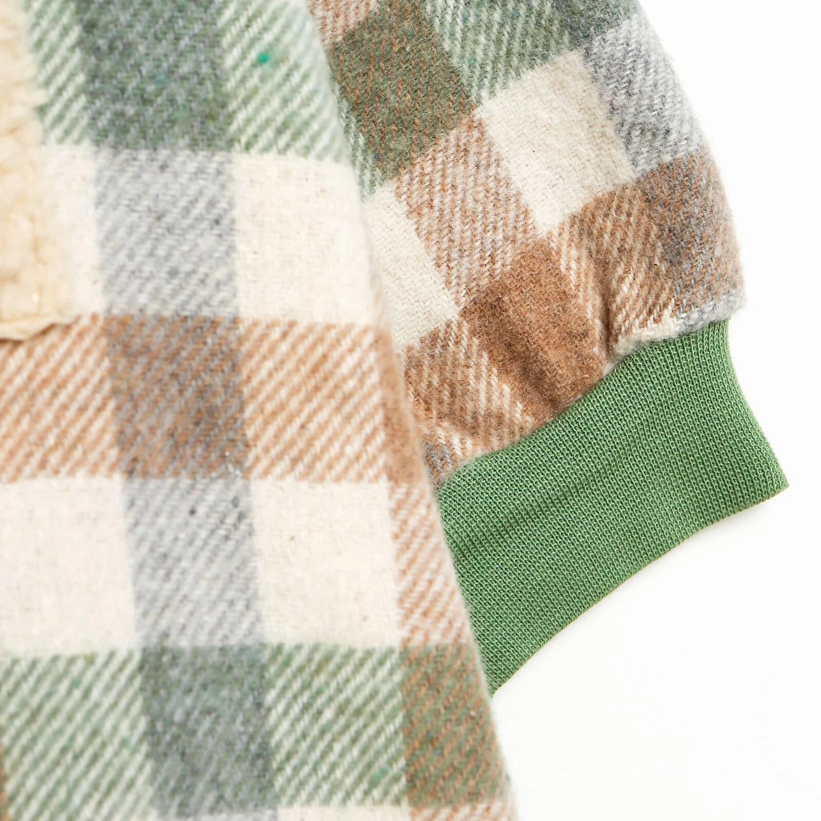 Bebbek Newborn Lumberjack Hooded Jumpsuit - Mint
