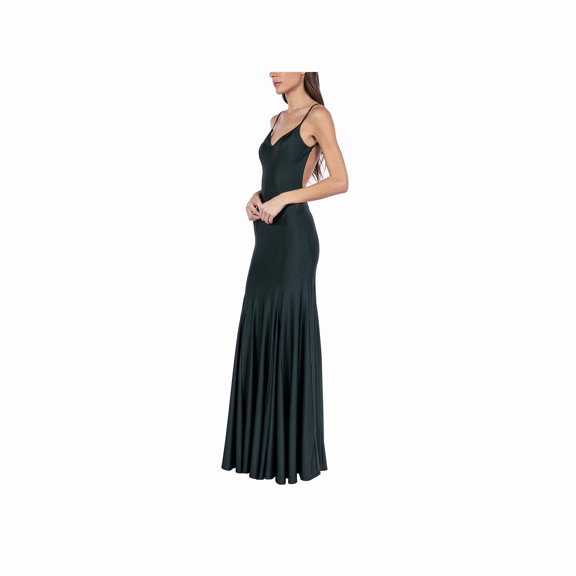 Bee Smart B. Smart Juniors Sleeveless Maxi Dress - HUNTER GREEN 13