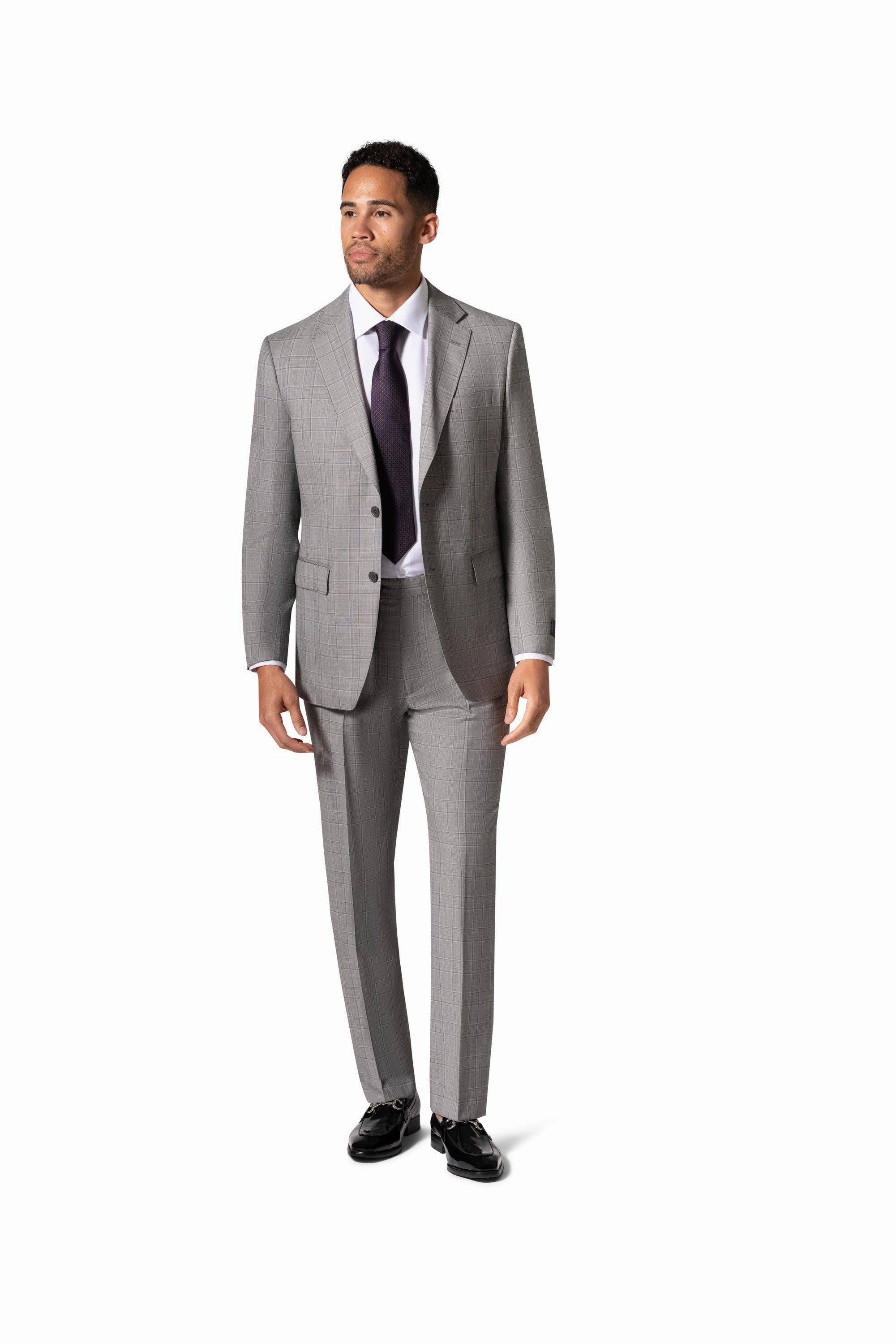 Bergamo Elegant - Reda |  156.43 Modern 2-Piece Suit - Grey