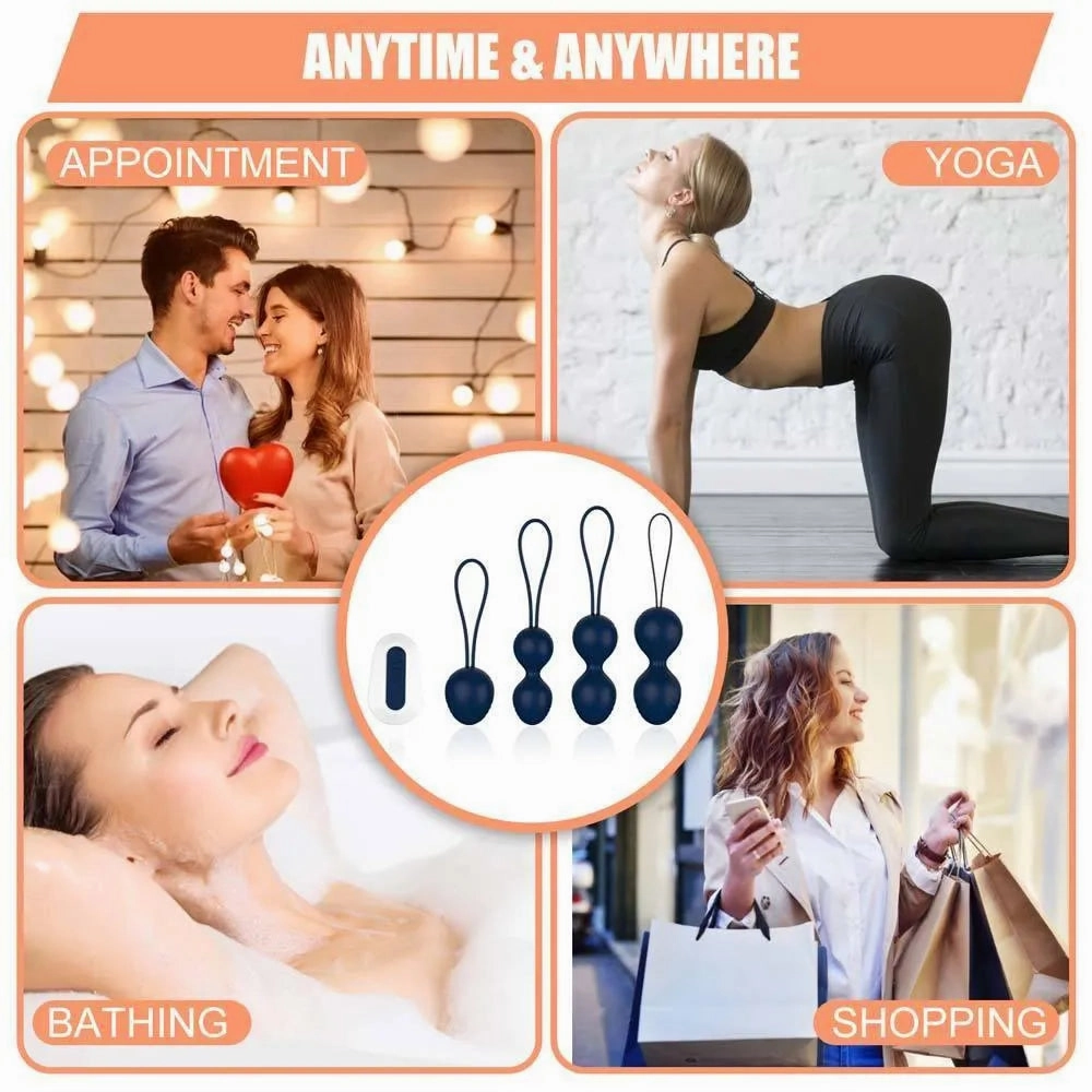 Combined Kegel Ball Vibrator for Women