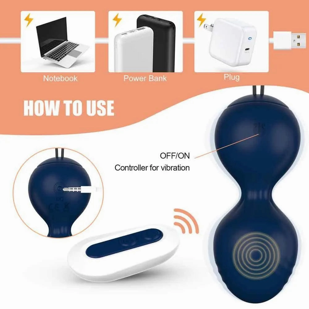 Combined Kegel Ball Vibrator for Women