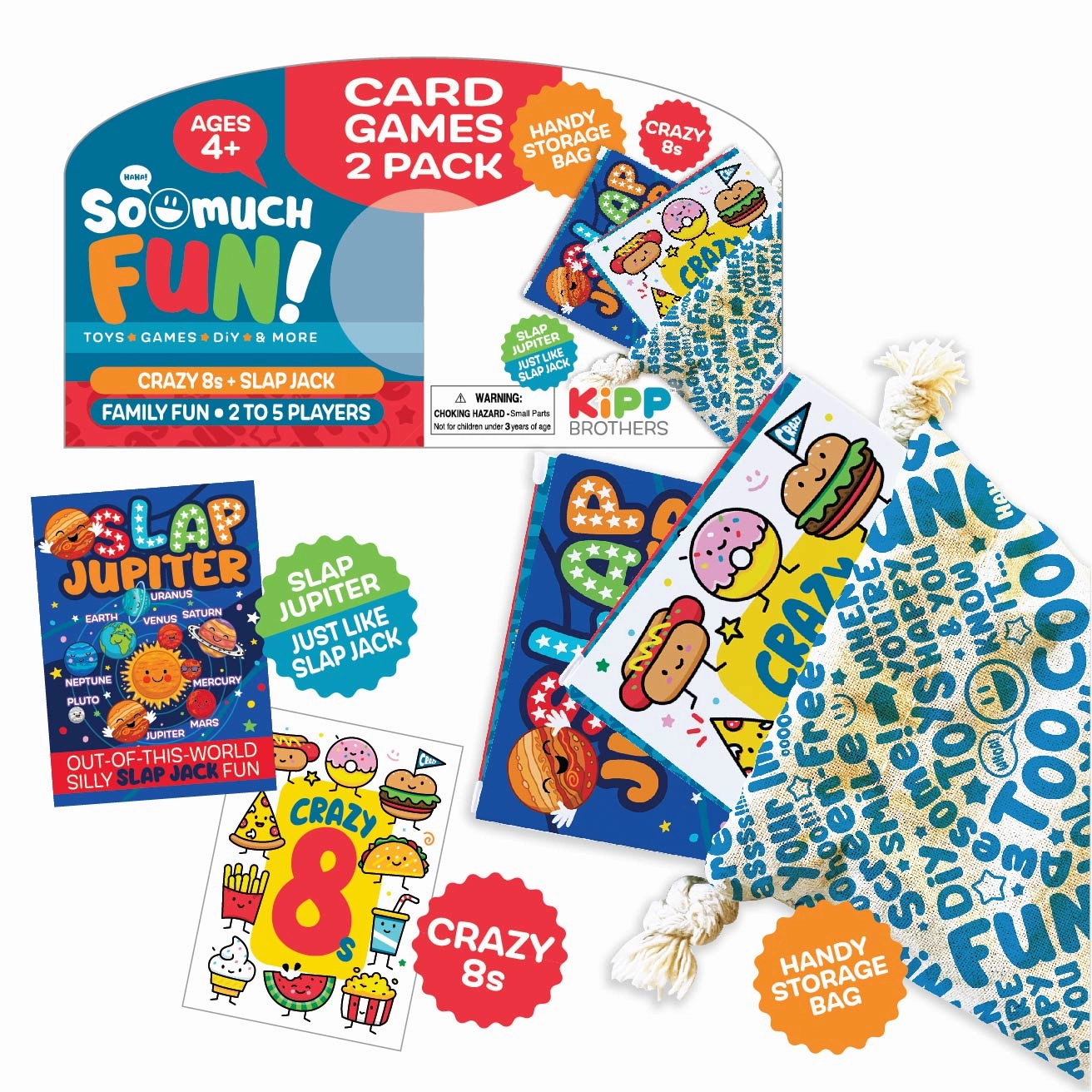 Family Card Game 2 Pack Set - 12 Pieces Per Pack 22962
