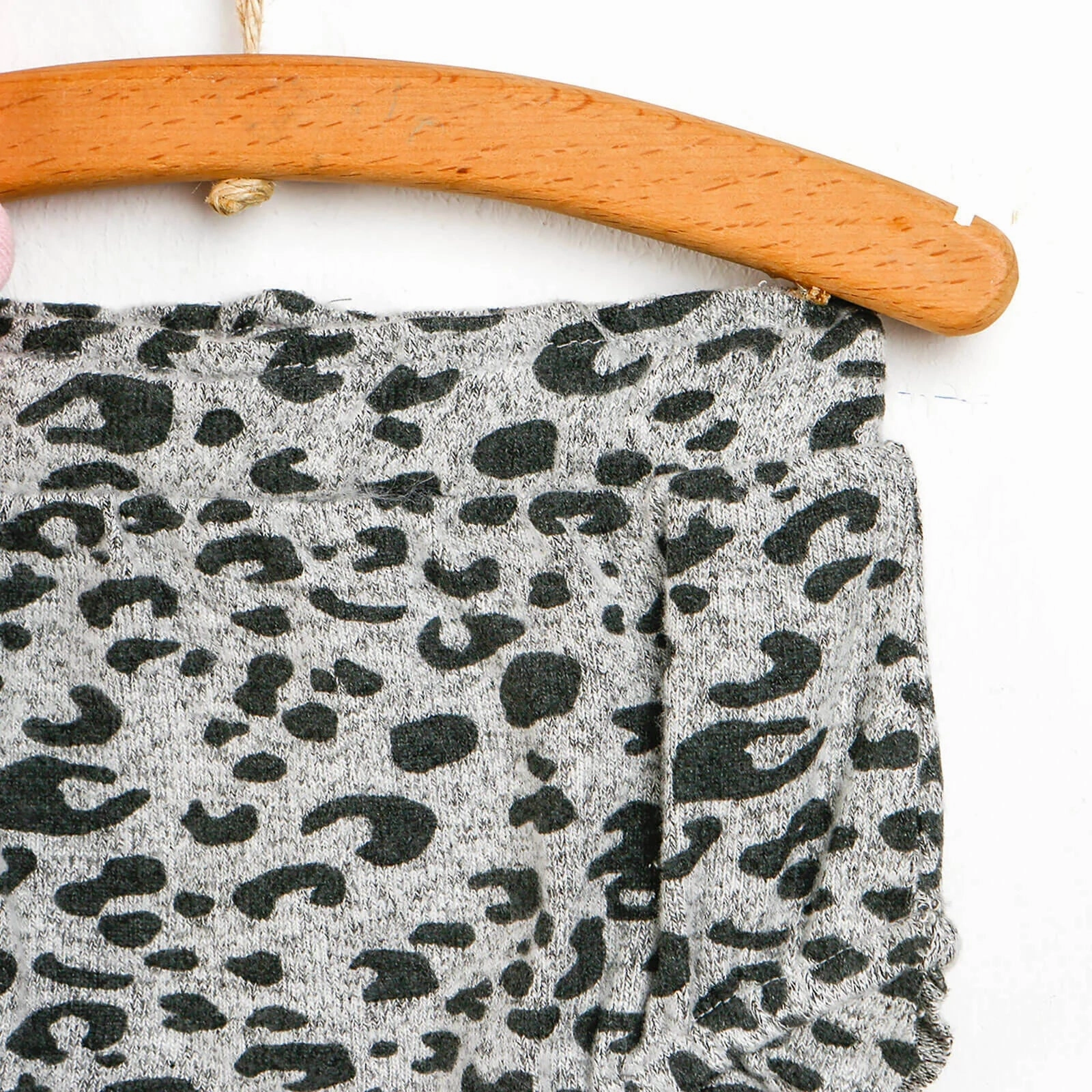 For My Baby Newborn Leopard Blouse-Short - Pink