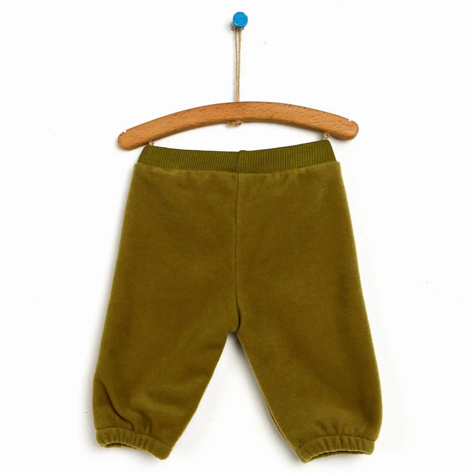HelloBaby Basic Baby Boy Fleece Pants - Green