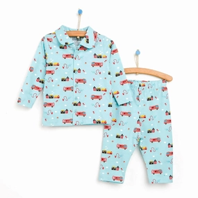 HelloBaby Basic Baby Boy Pyjamas Set - Dark Blue