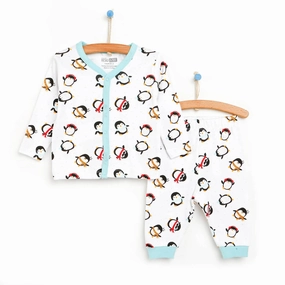 HelloBaby Basic Baby Boy Pyjamas Set - White