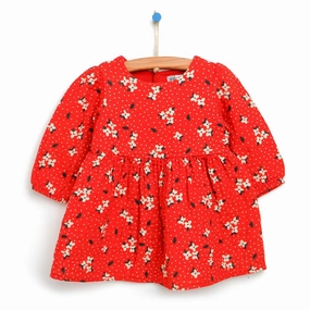 HelloBaby Basic Baby Girl Floral Muslin - Coral