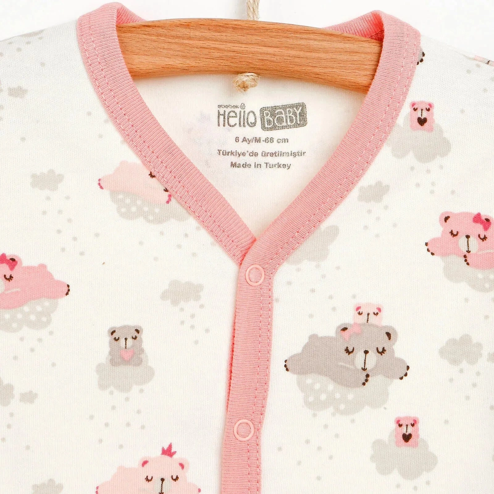 HelloBaby Basic Baby Girl Pyjamas Set - Light Pink