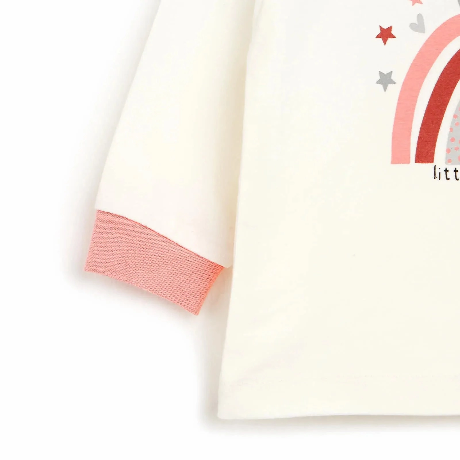 HelloBaby Basic Collared Neck Pyjamas Set - Salmon