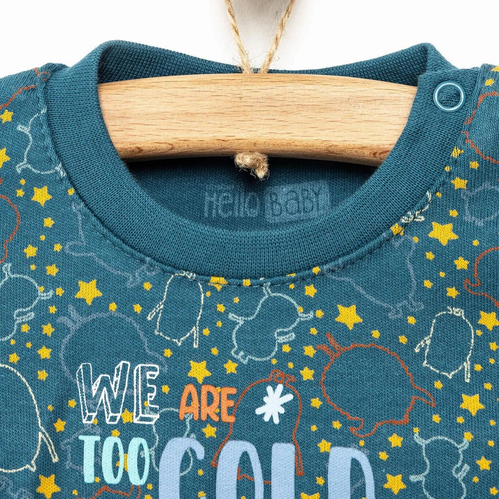 HelloBaby Basic Winter Themed Baby Tracksuit - Dark Blue