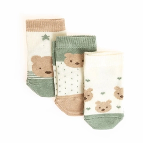 HelloBaby Grip Socks 3 pcs - Green