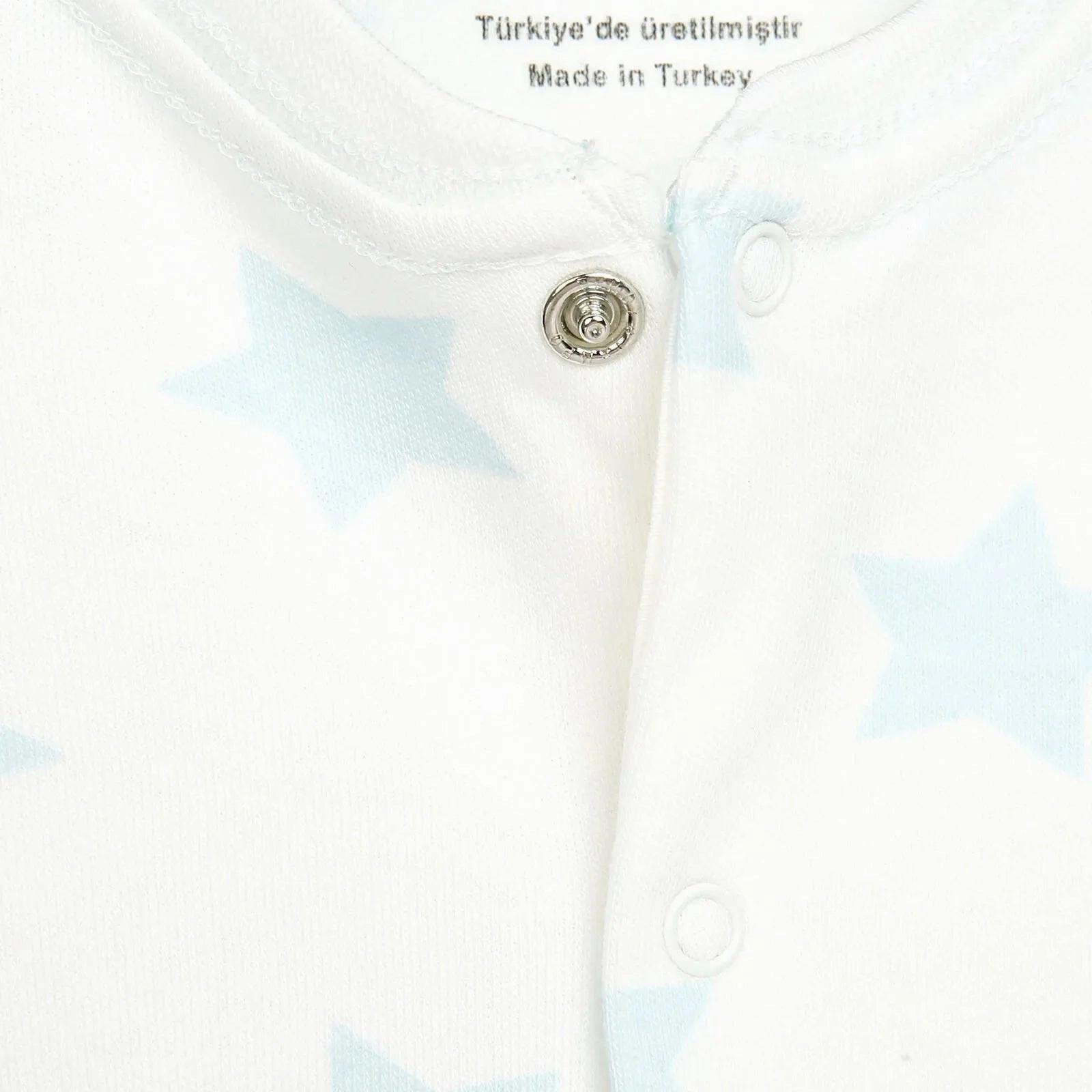 HelloBaby Newborn Baby Boy Footed Jumpsuit - Ecru