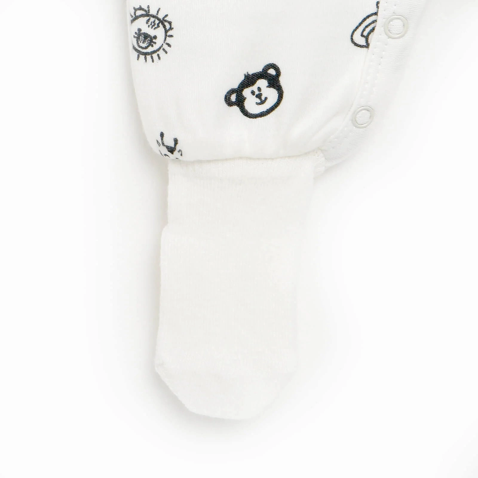 HelloBaby Newborn Baby Boy Footed Jumpsuit - White