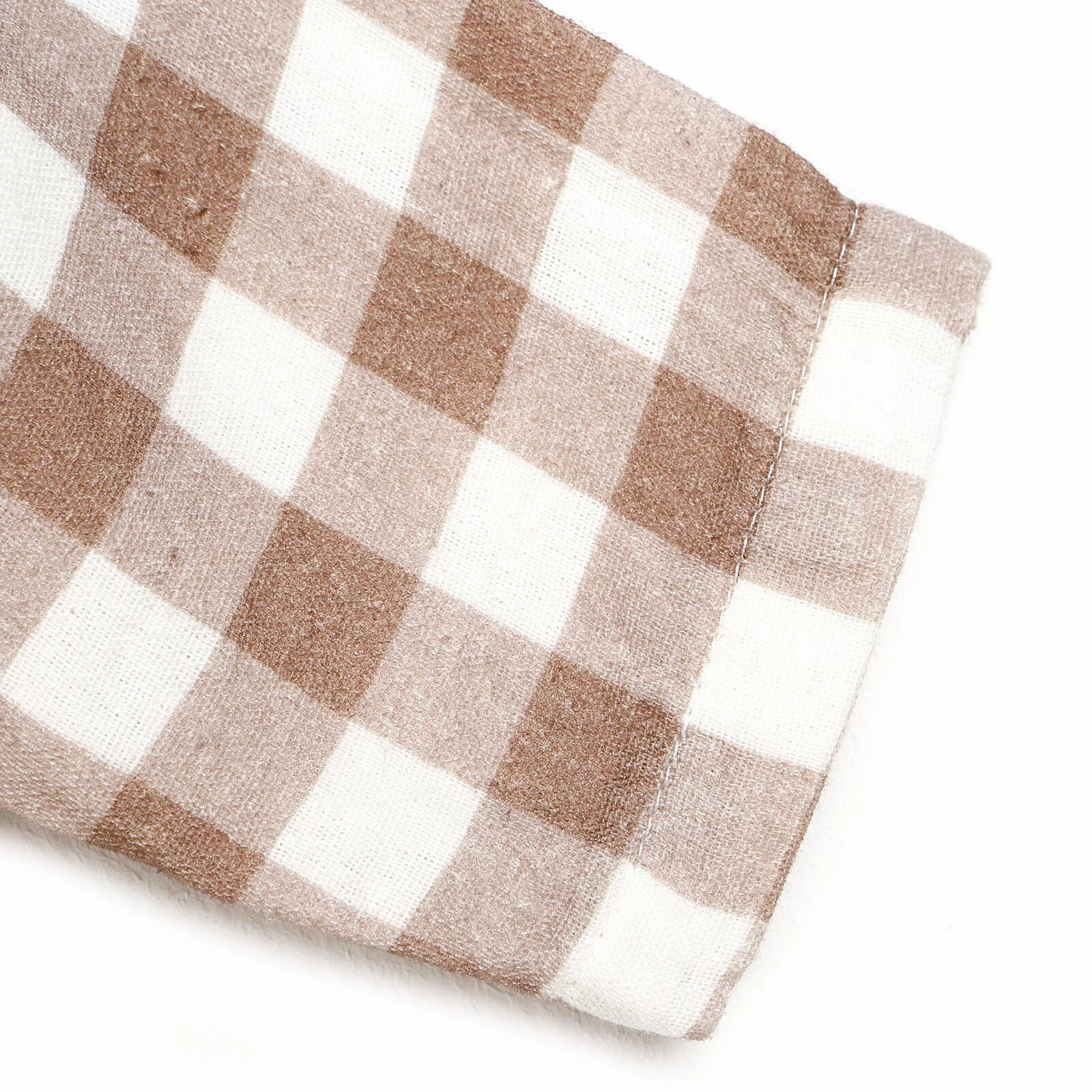HelloBaby Newborn Muslin Overalls-Sweatshirt - Brown