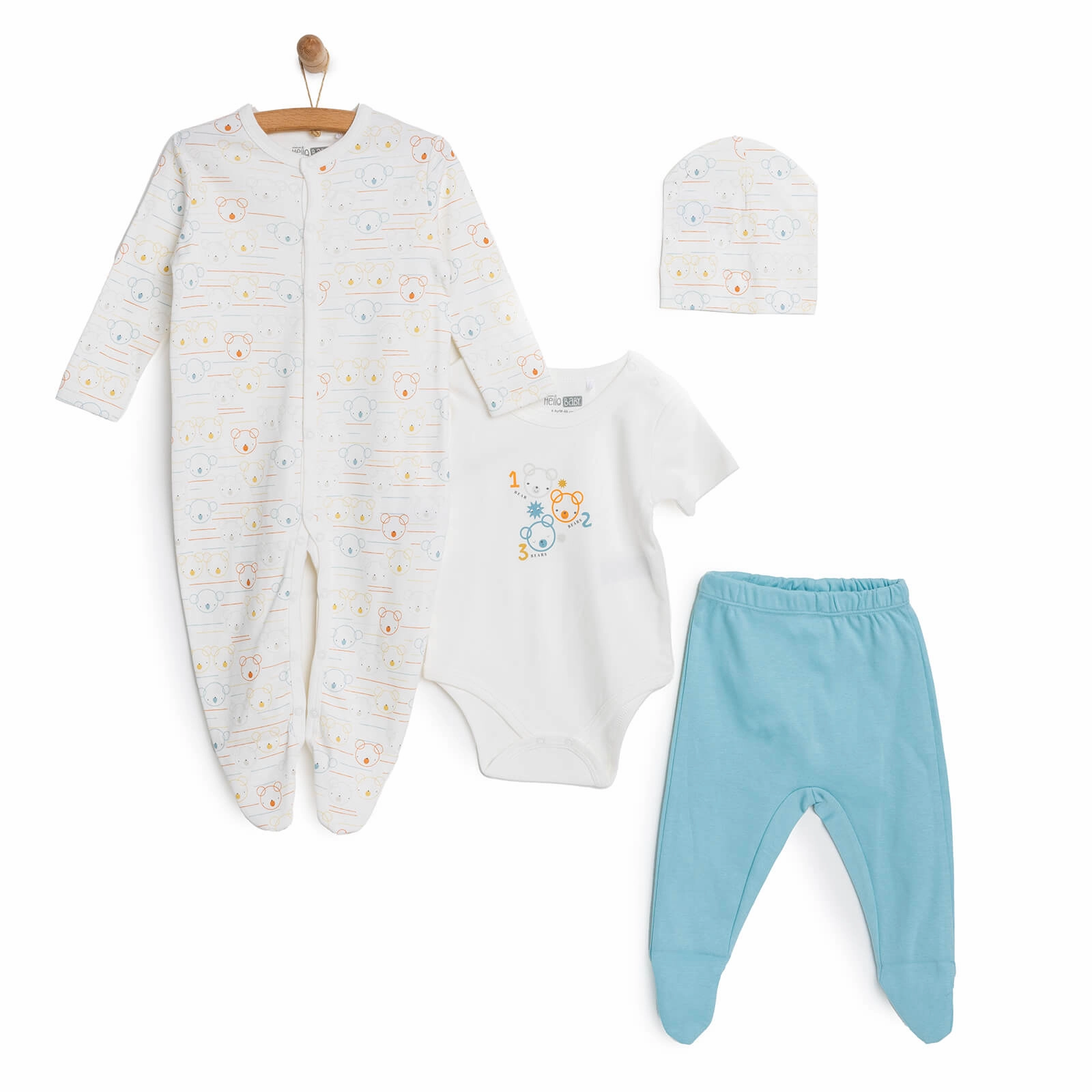 HelloBaby Newborn Starter Set 4Pcs