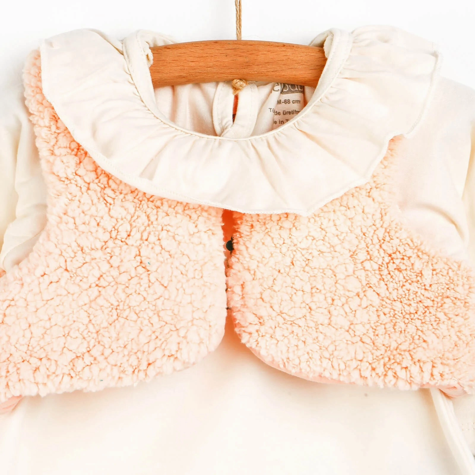 HelloBaby Sweatshirt-Vest-Bottom - Beige