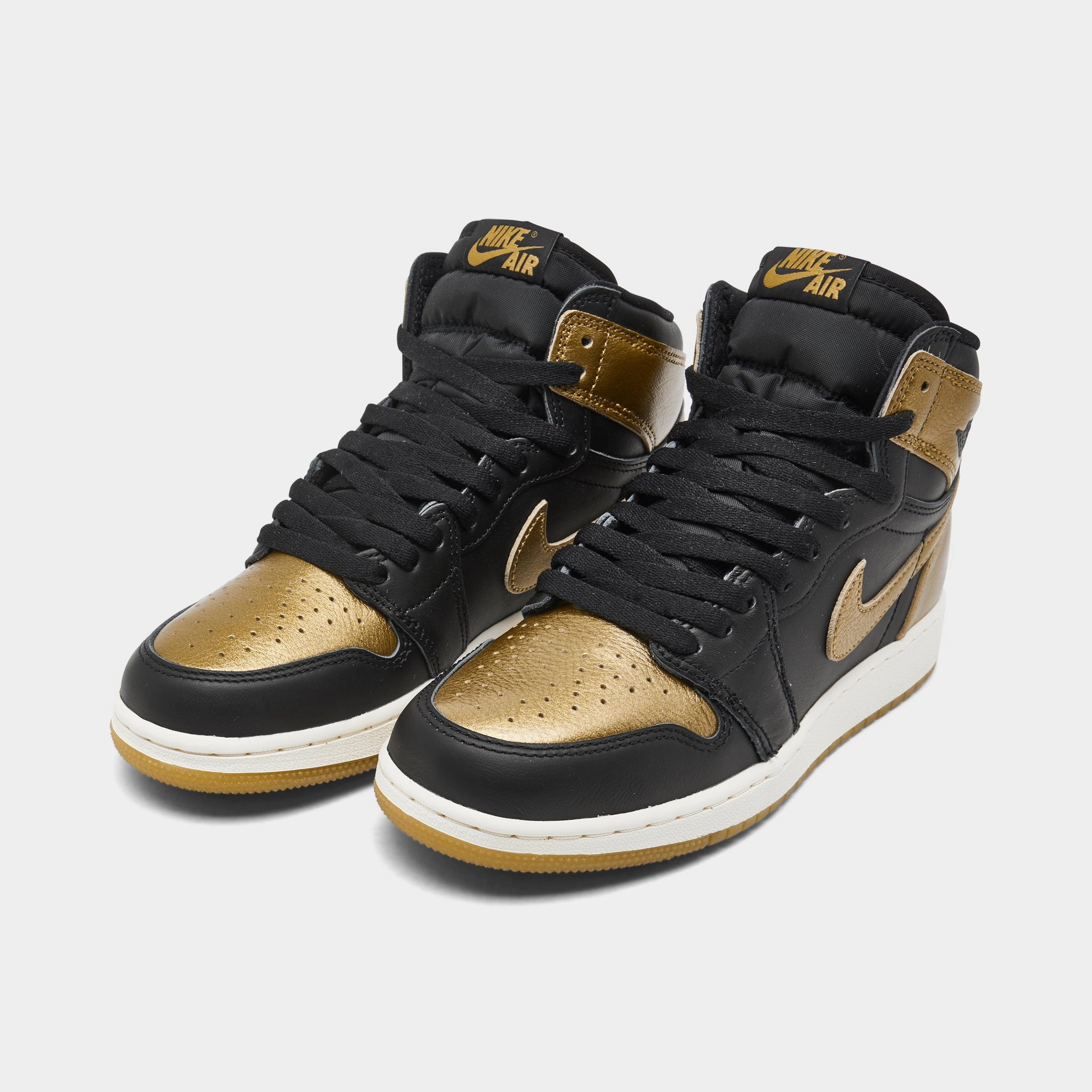Jordan 1 High OG GS Black / Metallic Gold - Sail