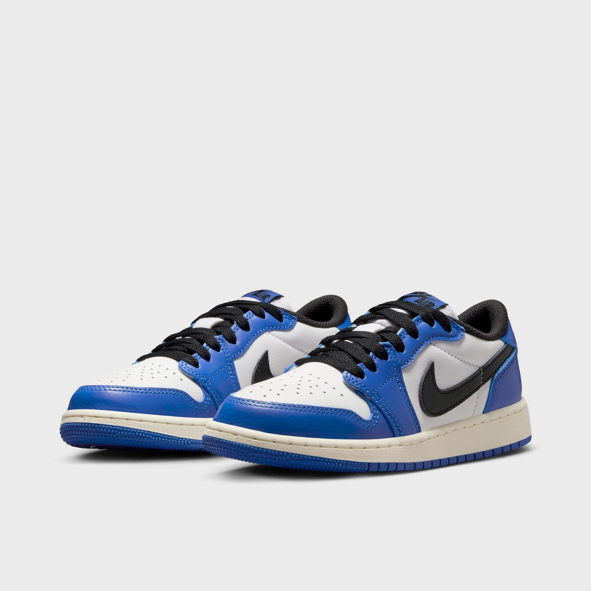 Jordan 1 Low OG GS White / Black - Game Royal