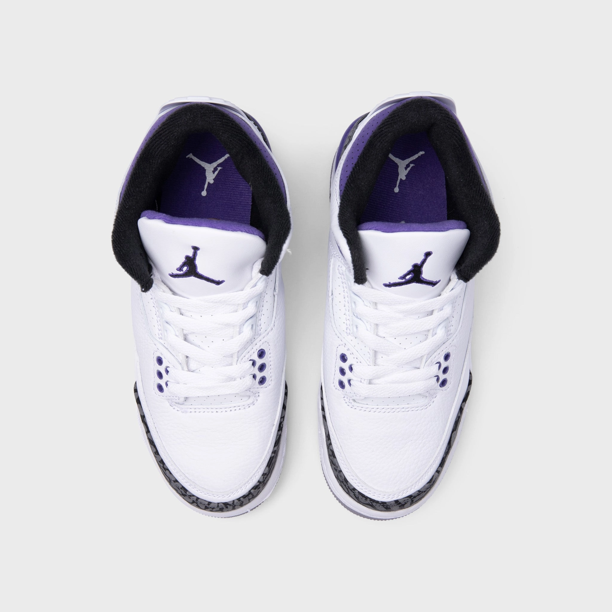 Jordan 3 Retro GS White / Black - Dark Iris