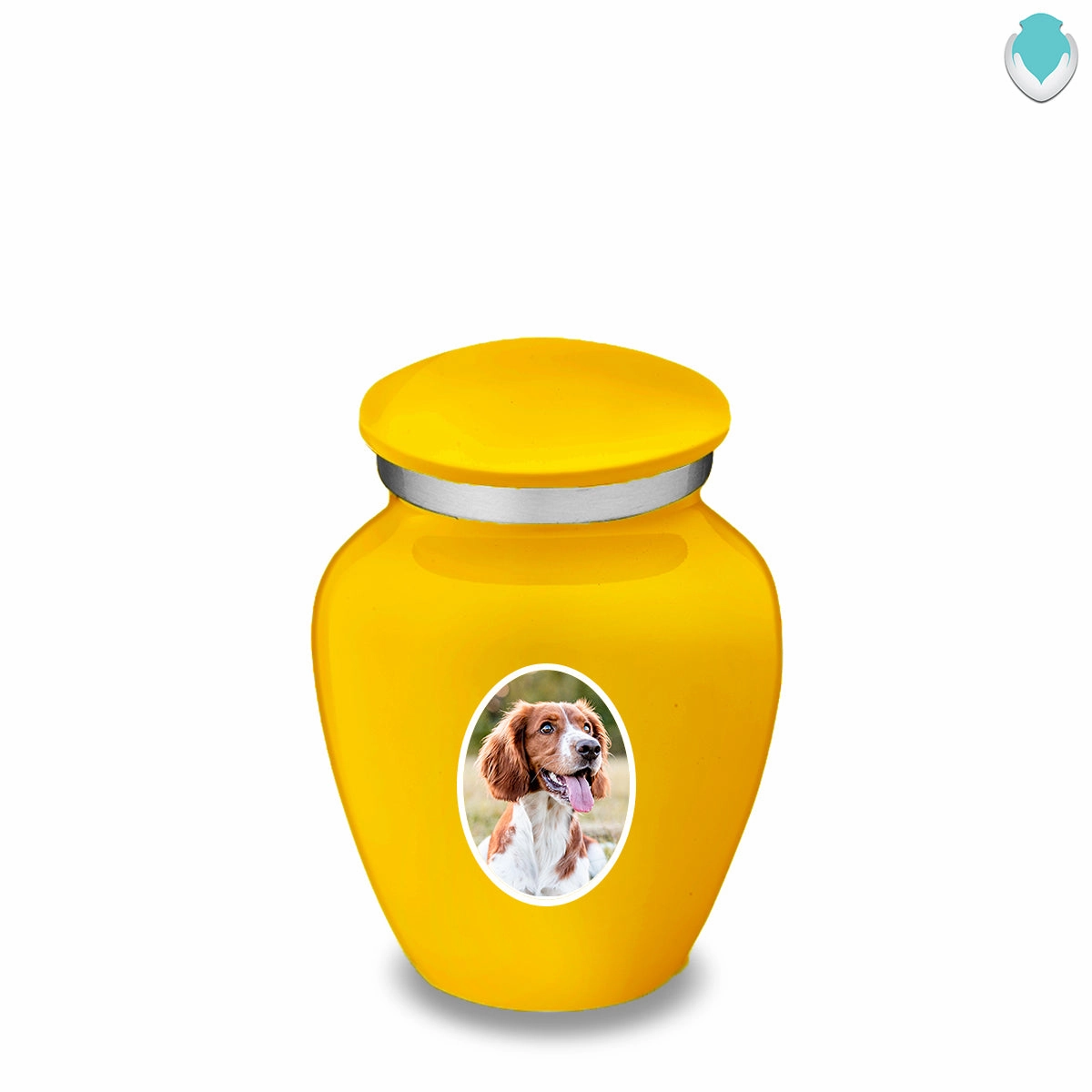 Keepsake Pet Embrace Yellow Portrait Cremation Urn