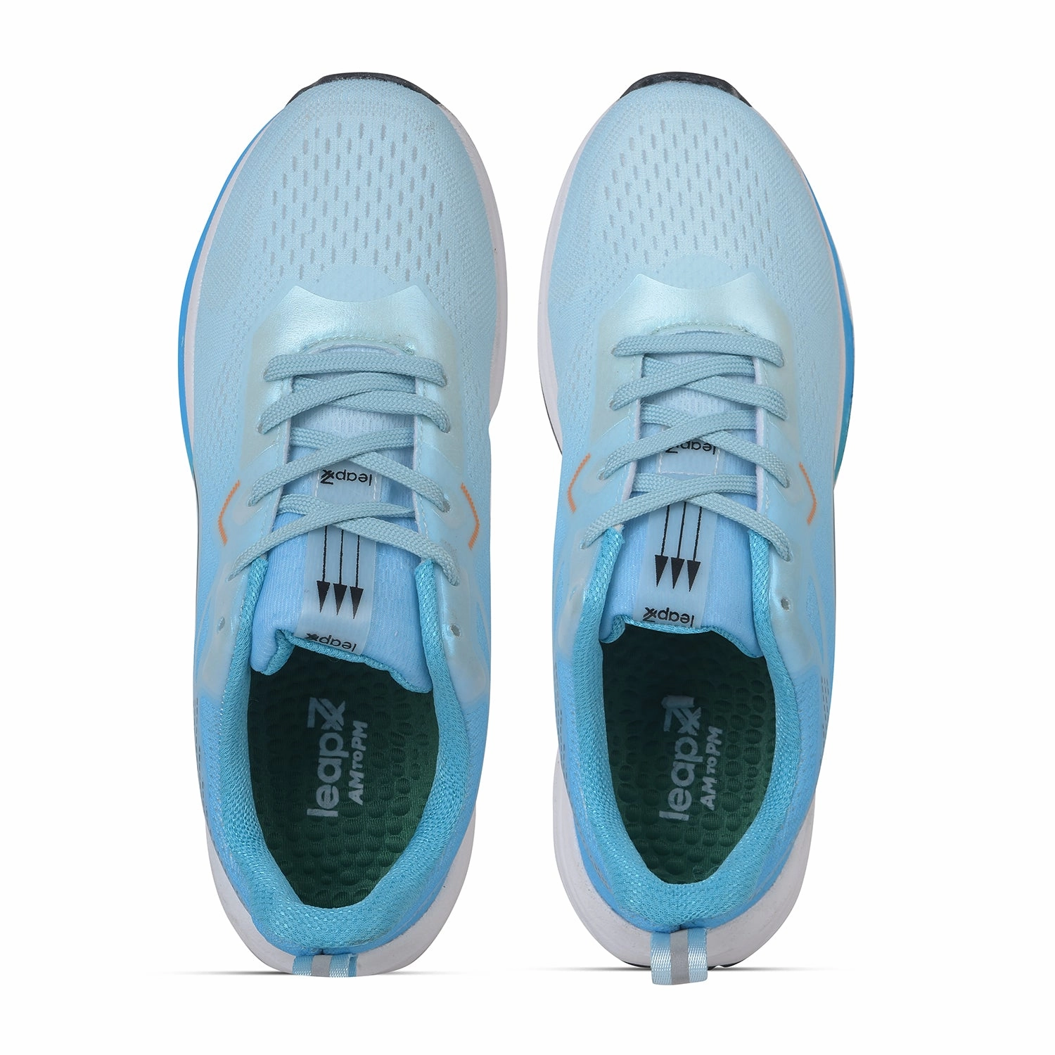 Leap7x Sky Blue Sports Lacing Running Shoes For Men PACIFIC-1E By Liberty