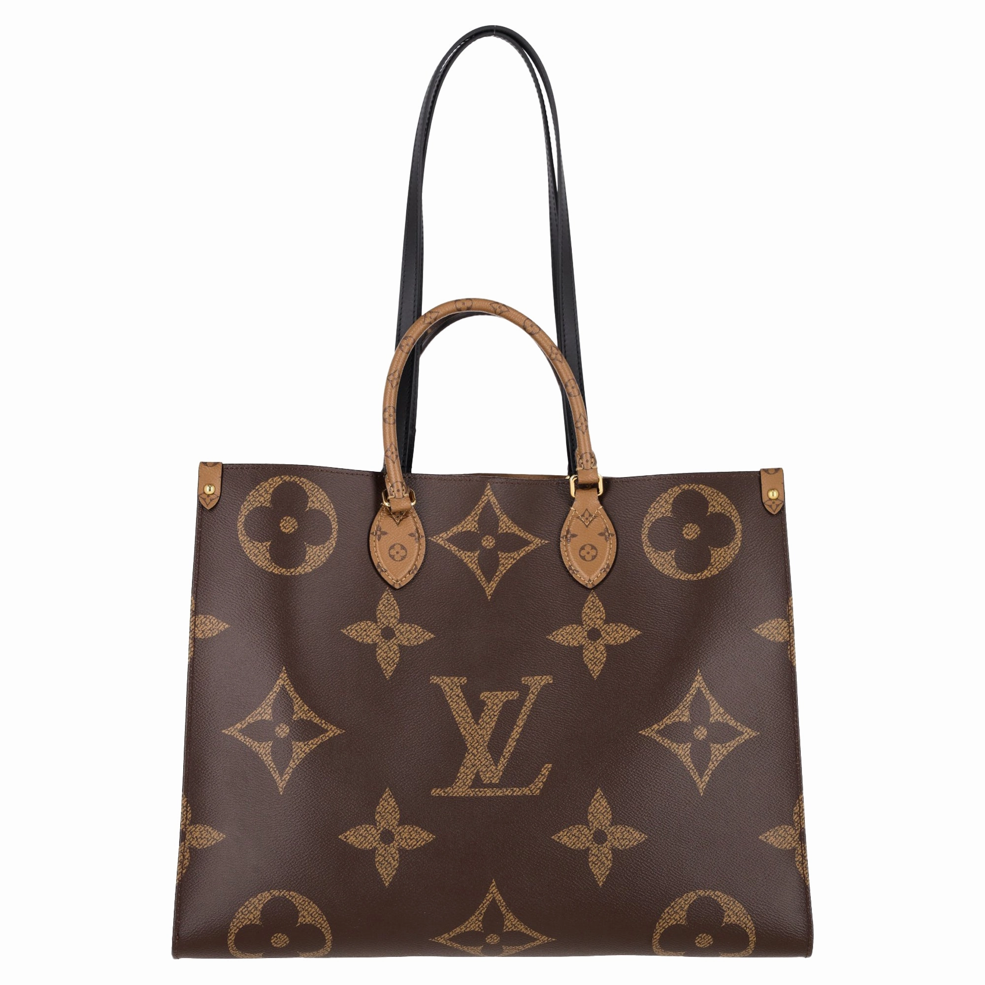 Louis Vuitton OnTheGo GM Monogram Tote in Brown Coated Canvas