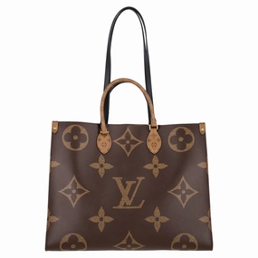 Louis Vuitton OnTheGo GM Monogram Tote in Brown Coated Canvas